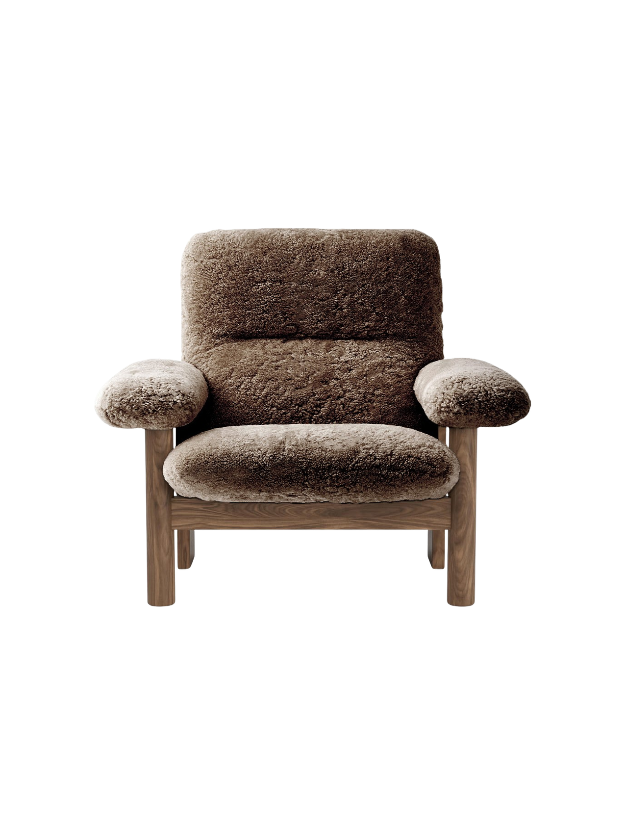 Brasilia Lounge Chair, High Back, Sheepskin