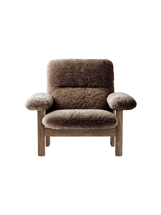 Brasilia Lounge Chair, High Back, Sheepskin