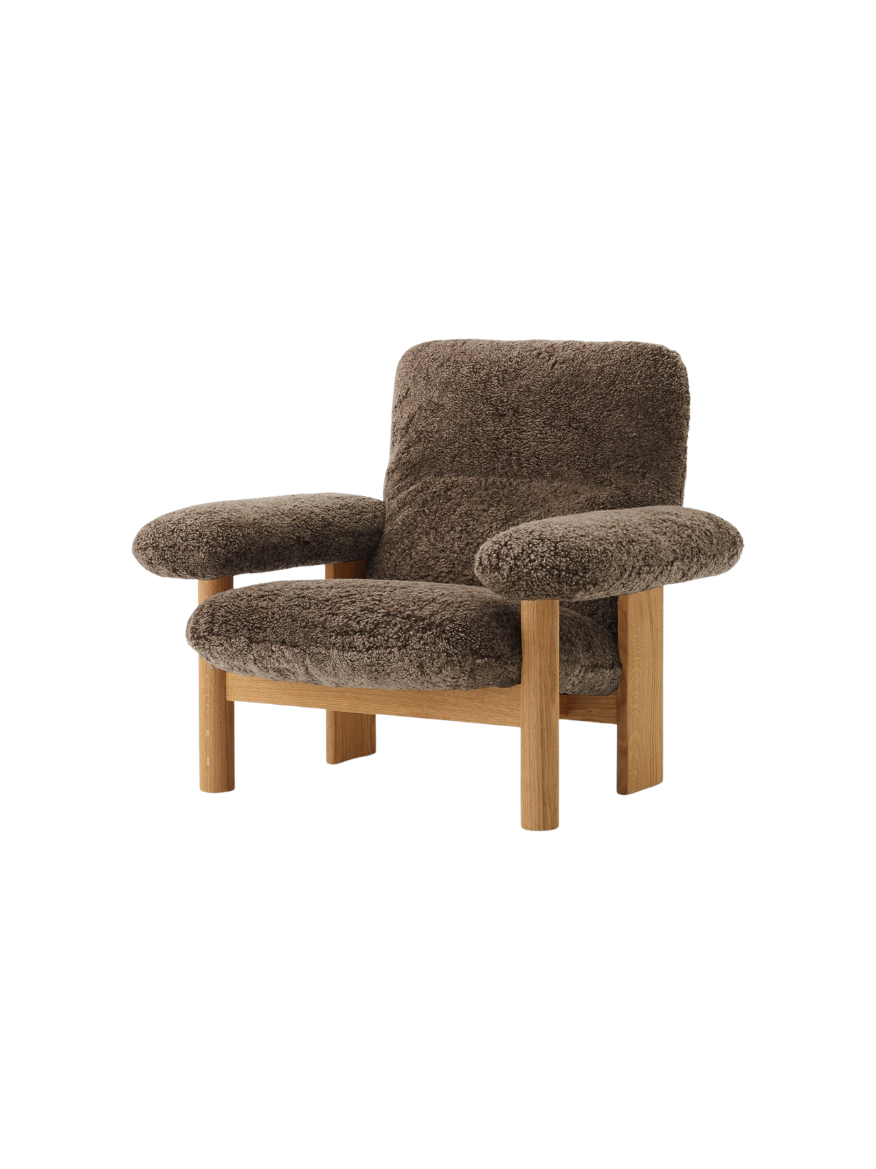 Brasilia Lounge Chair, High Back, Sheepskin