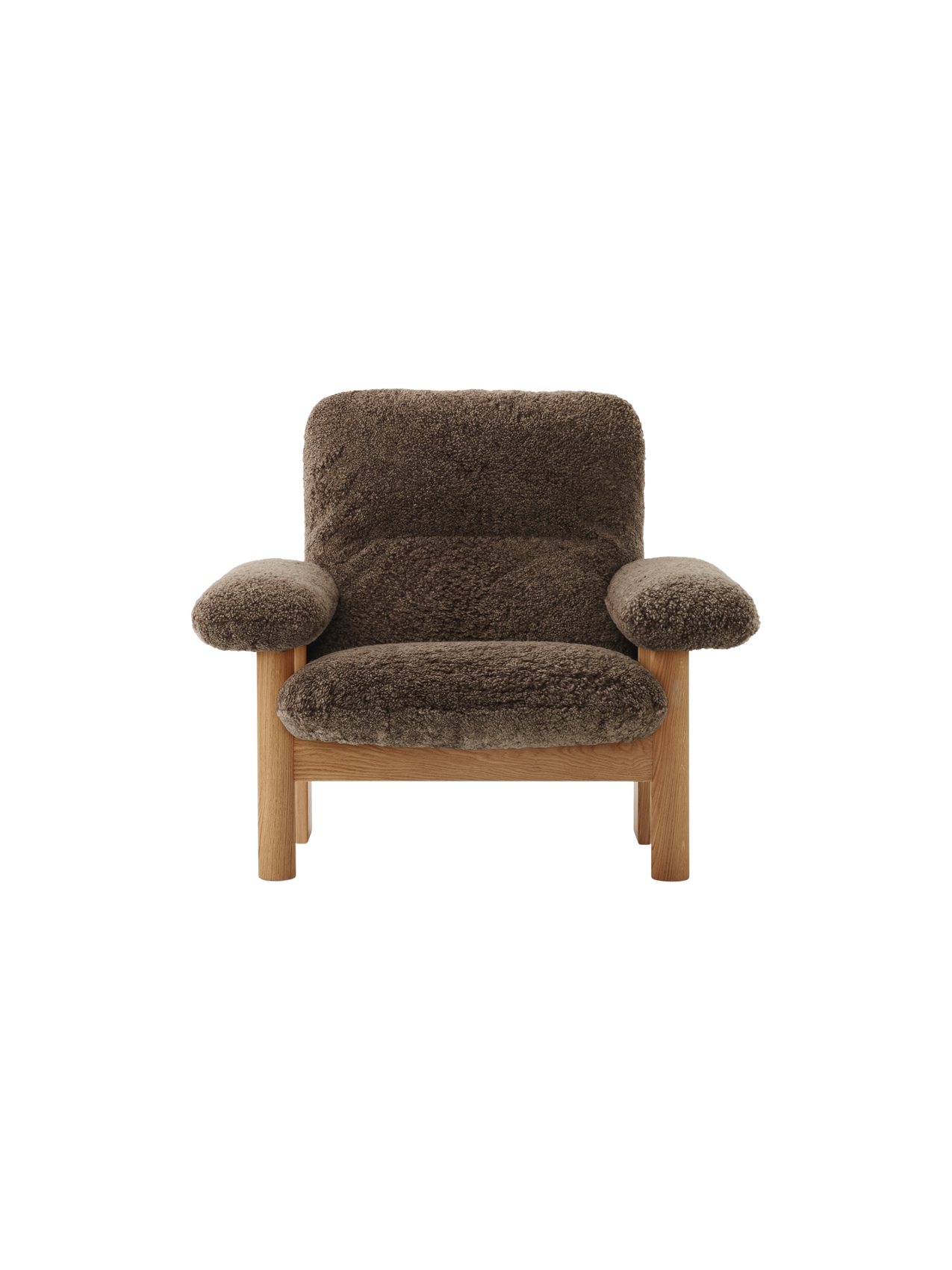 Brasilia Lounge Chair, High Back, Sheepskin