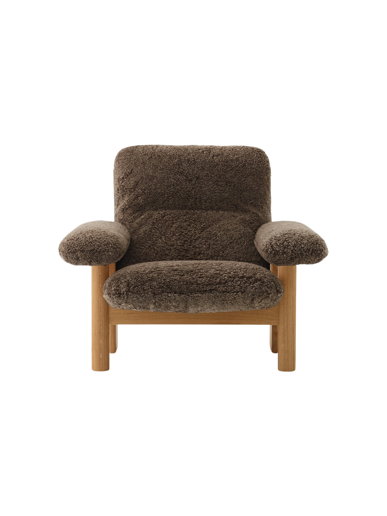 Brasilia Lounge Chair, High Back, Sheepskin