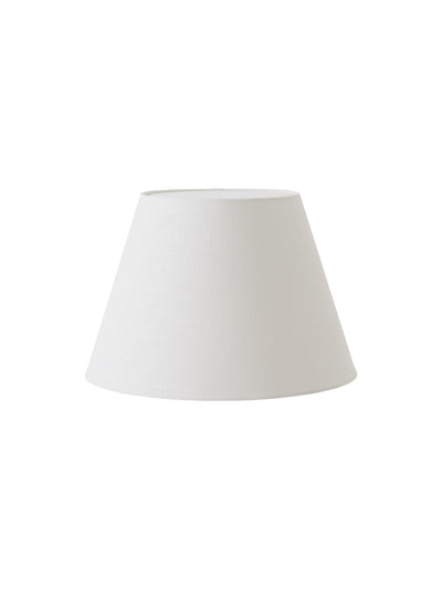 Front view of the off-white, fabric Torso Lamp Shade, 57 cm. The shade has a classic tapered shape on a white background.