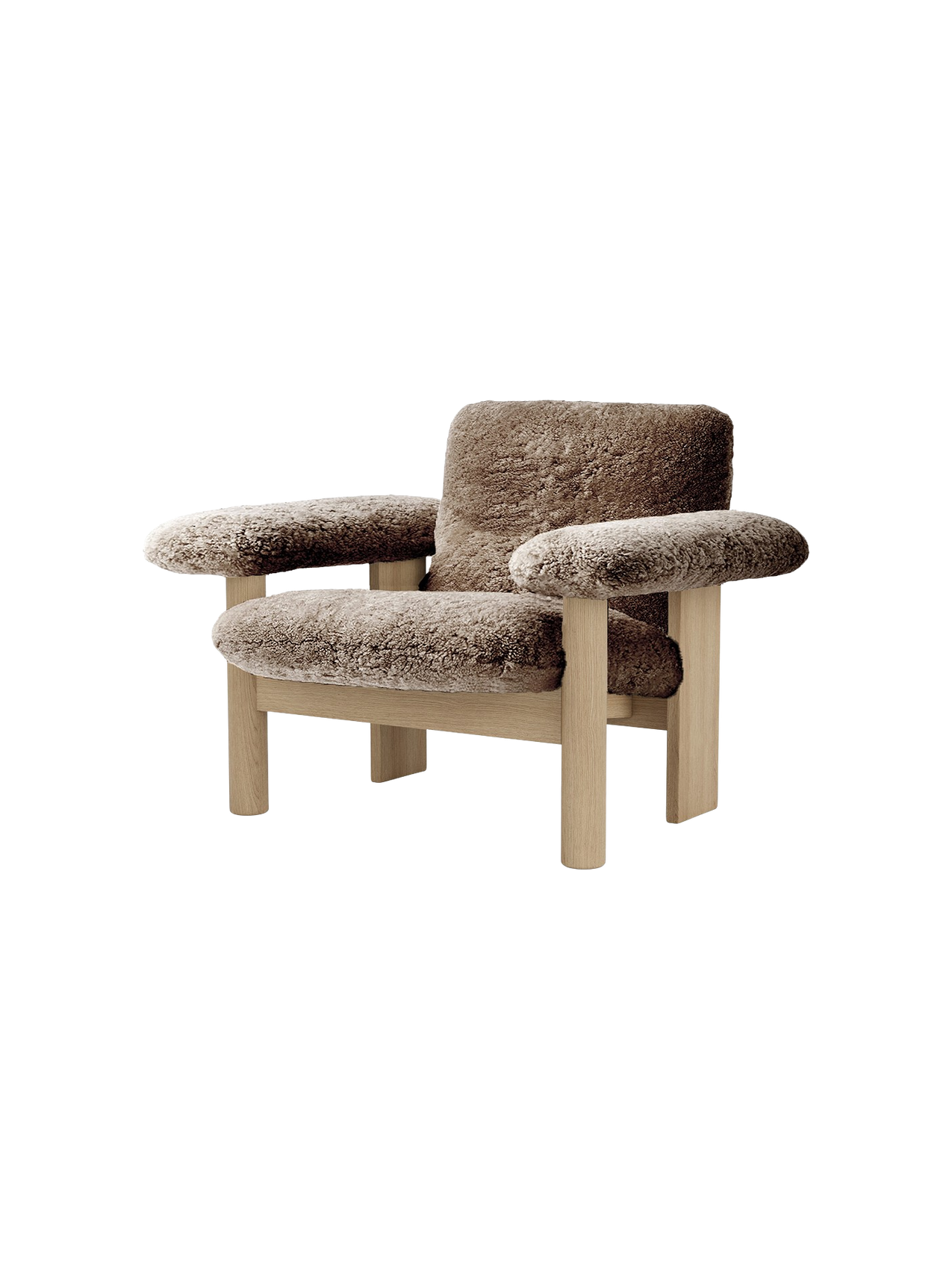 Brasilia Lounge Chair, Low Back, Sheepskin