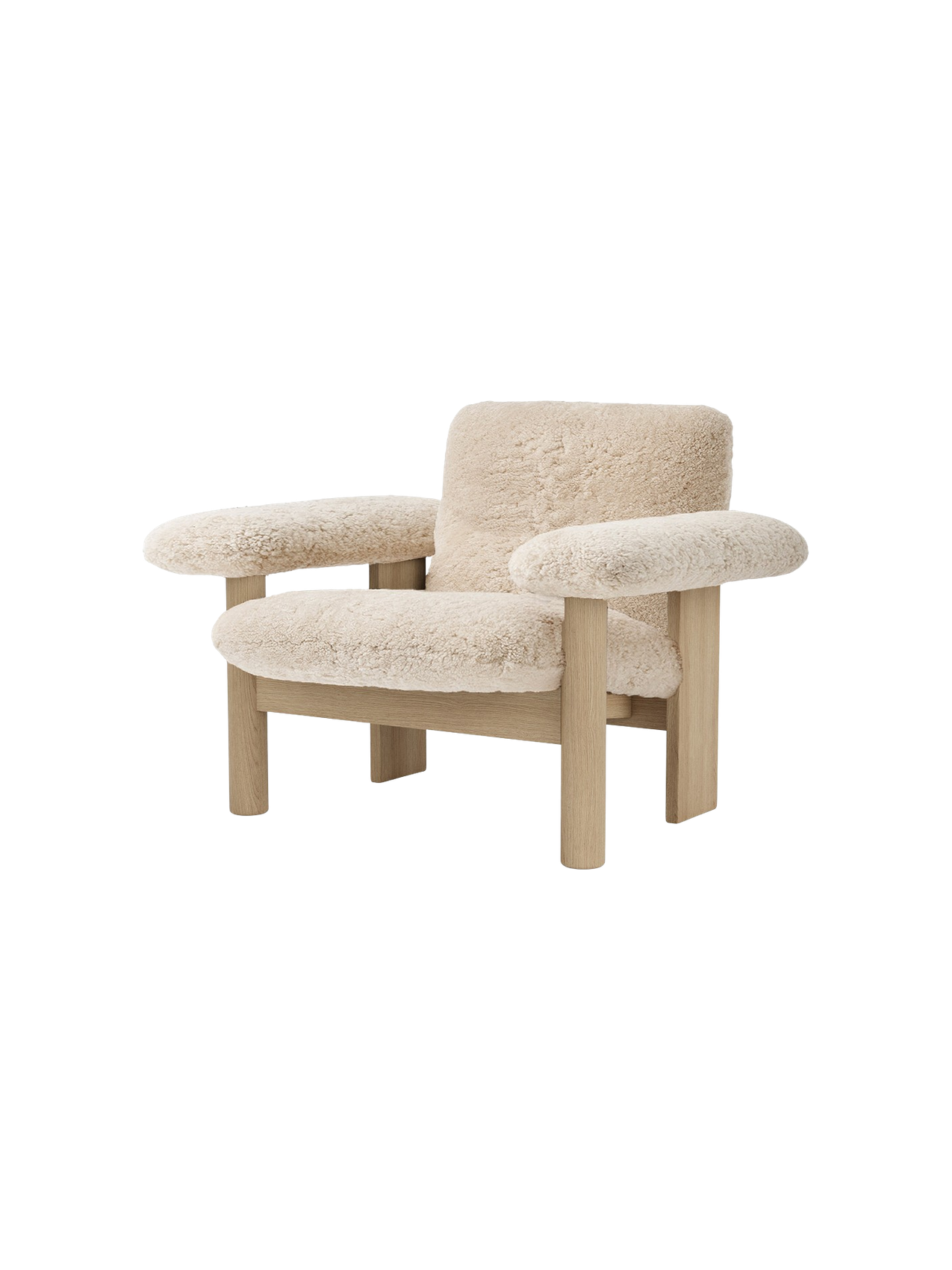 Brasilia Lounge Chair, Low Back, Sheepskin