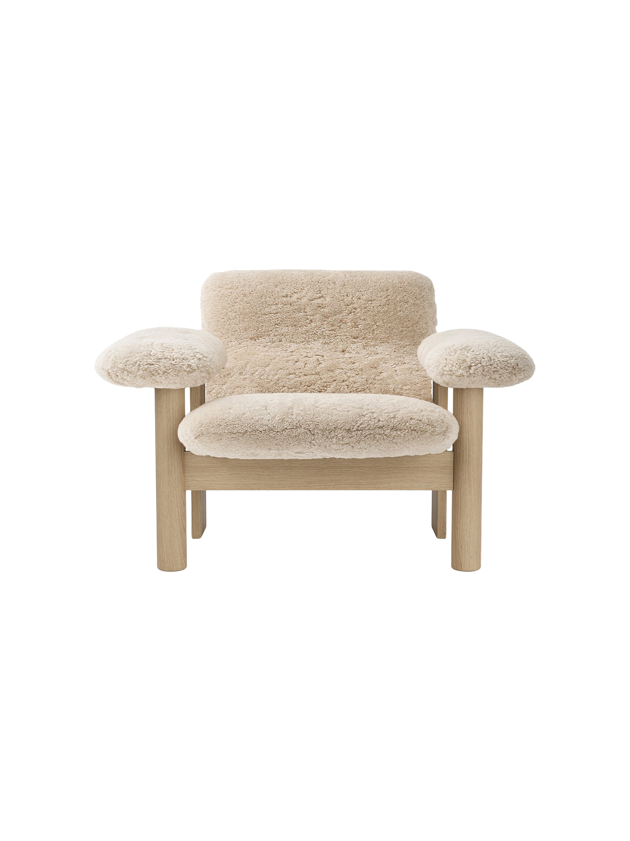 Brasilia Lounge Chair, Low Back, Sheepskin