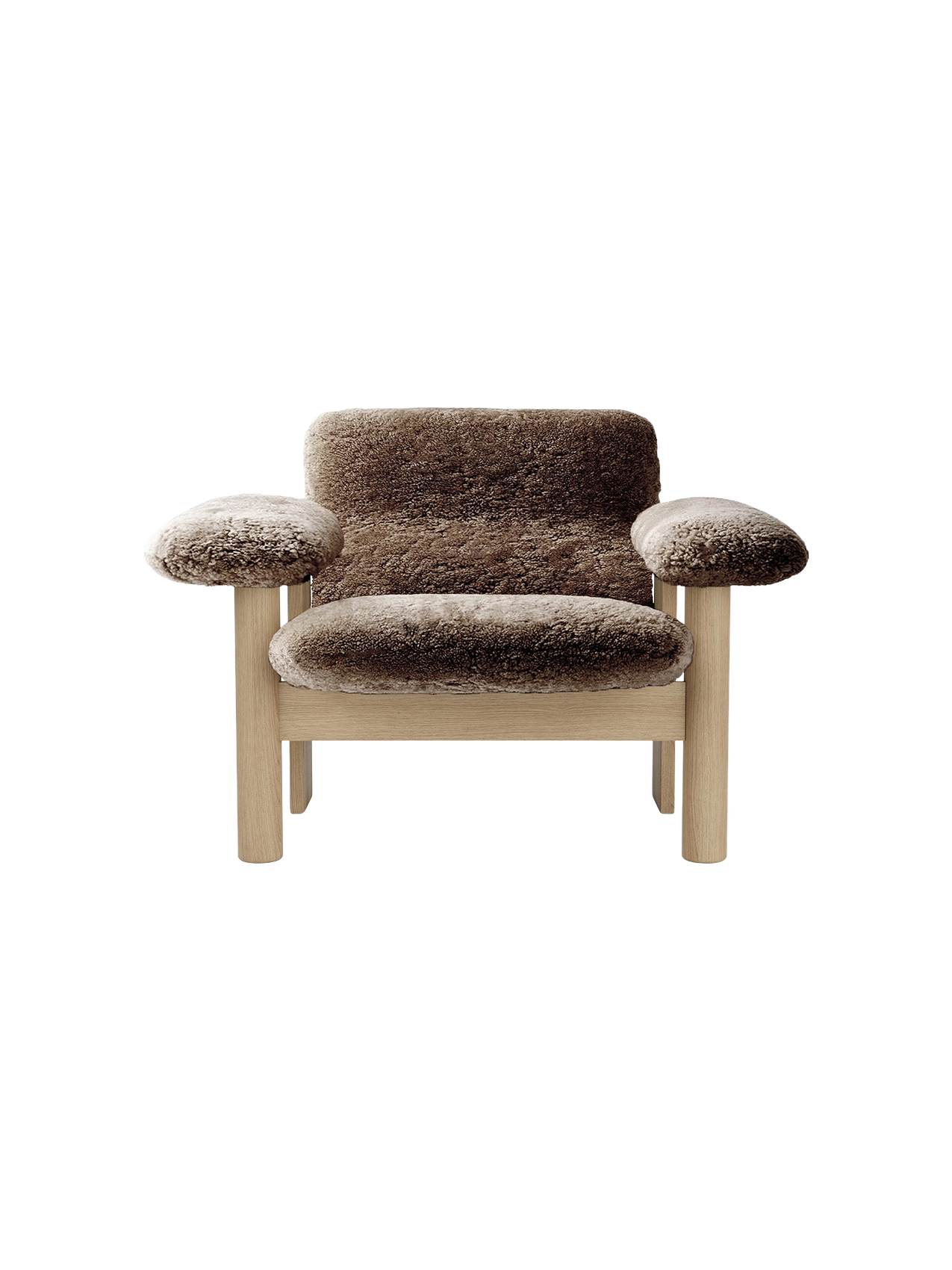 Brasilia Lounge Chair, Low Back, Sheepskin