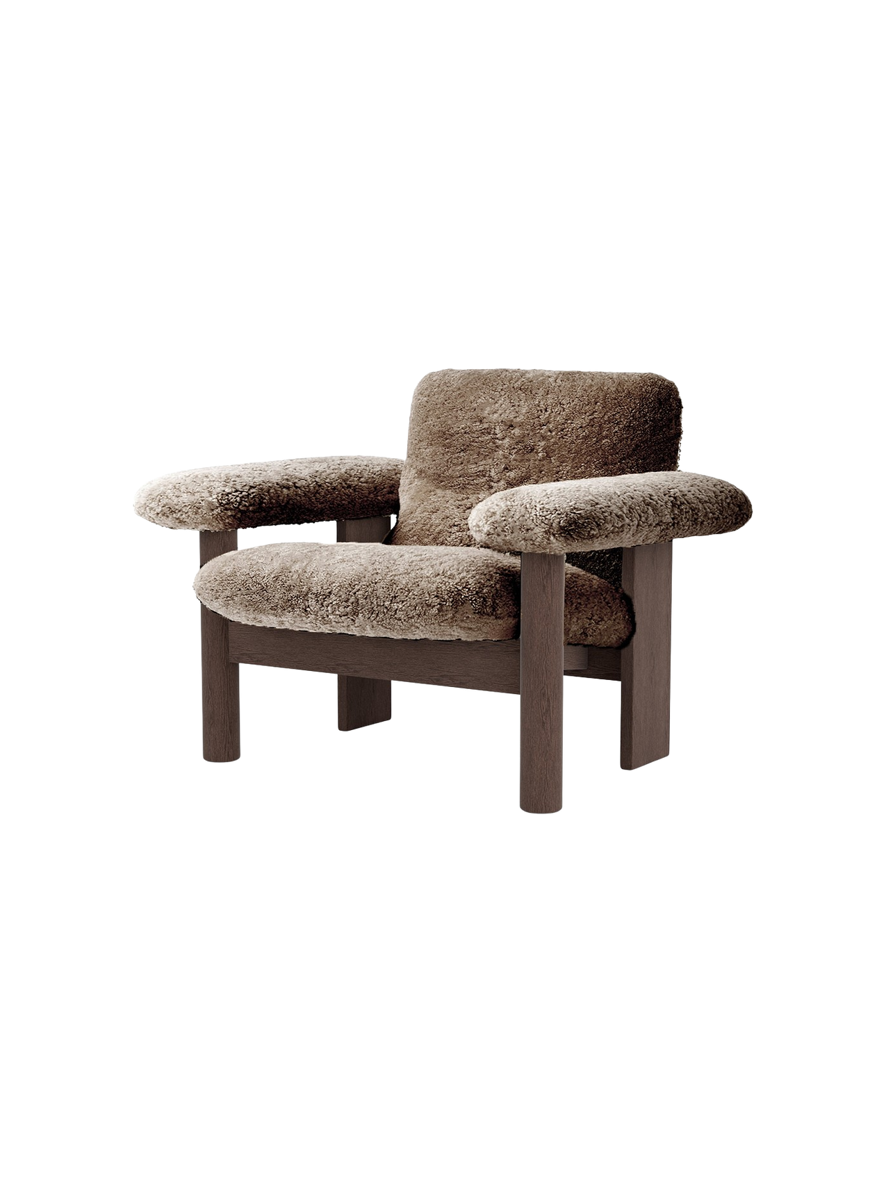 Brasilia Lounge Chair, Low Back, Sheepskin