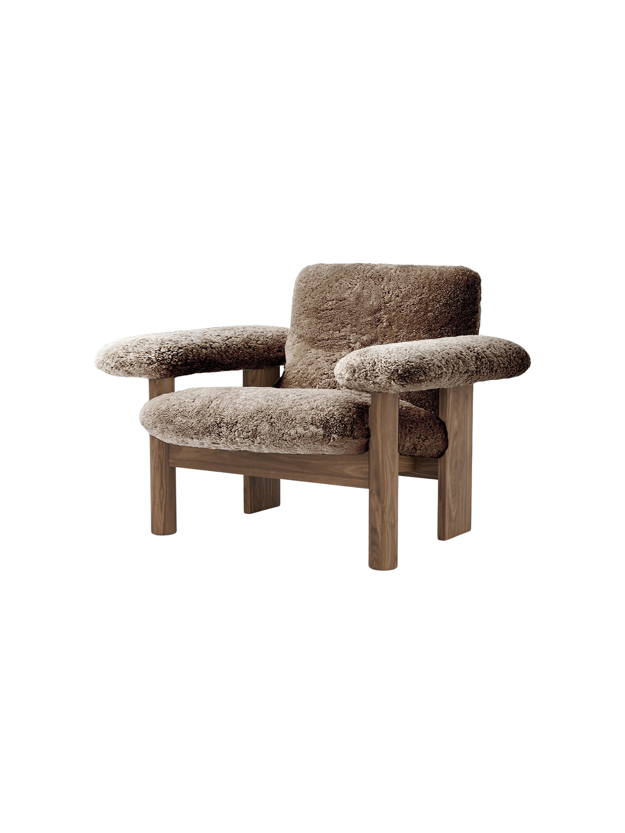 Brasilia Lounge Chair, Low Back, Sheepskin