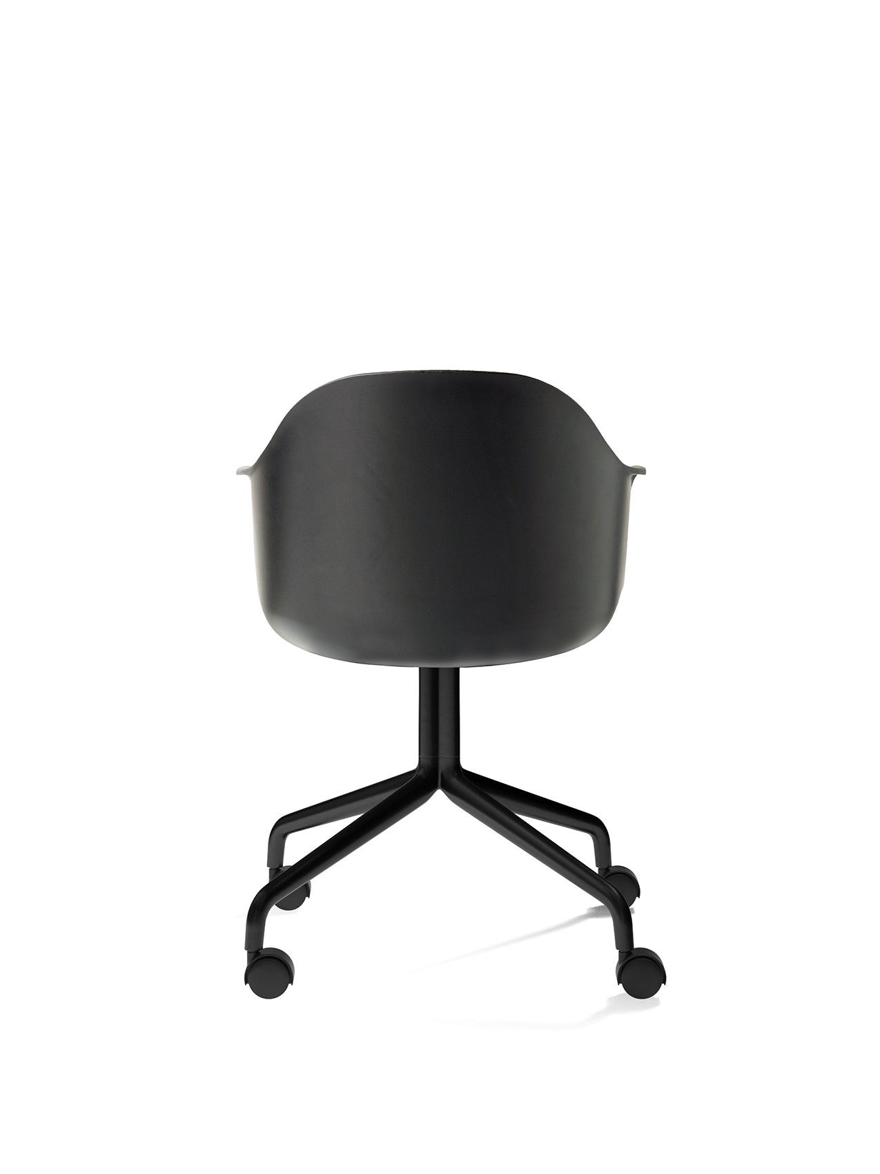 Harbour Dining Chair, Black Star Base, w/Casters, Plastic