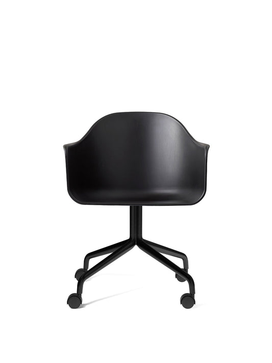 Harbour Dining Chair, Black Star Base, w/Casters, Plastic