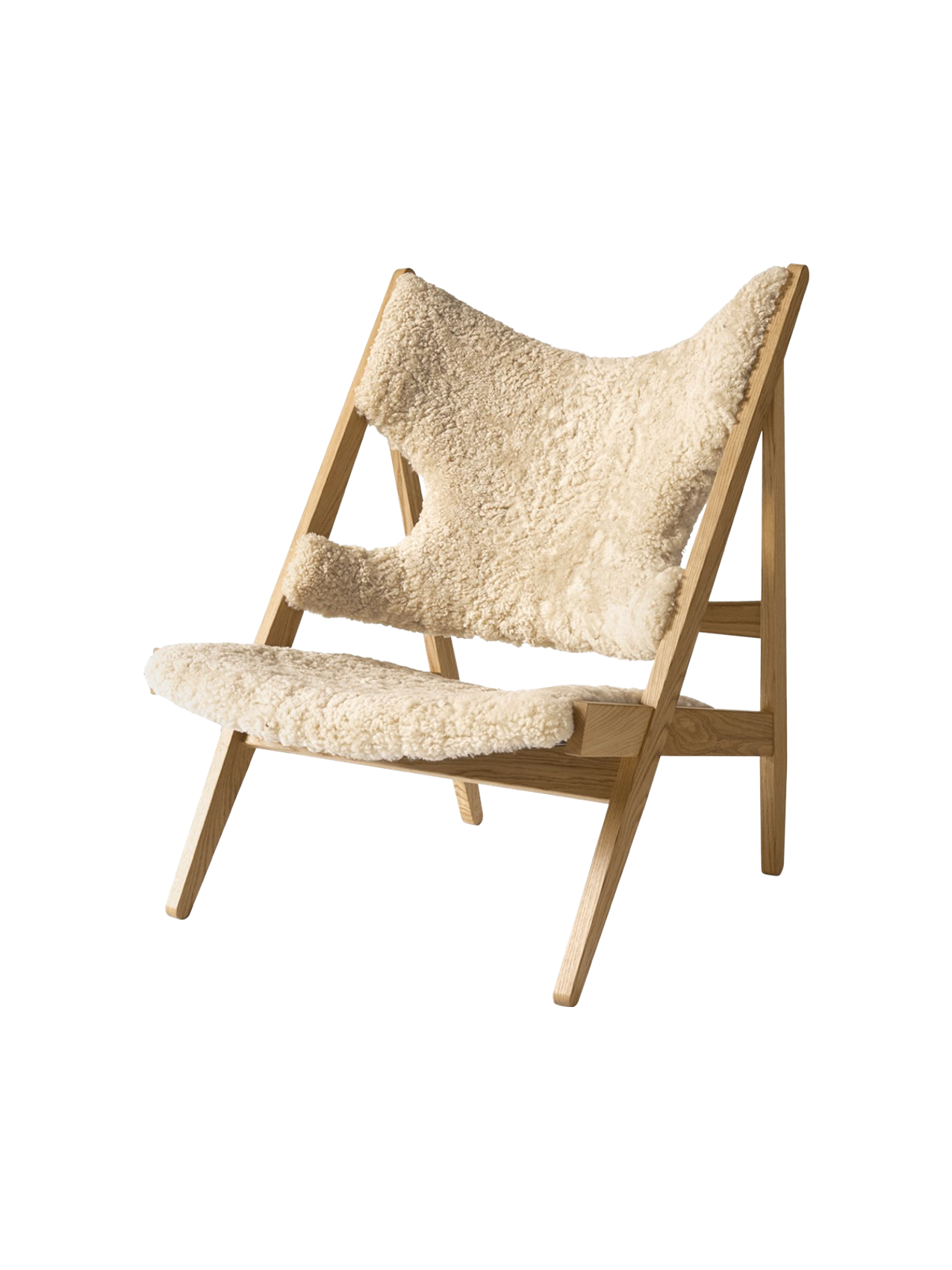 Knitting Lounge Chair, Sheepskin