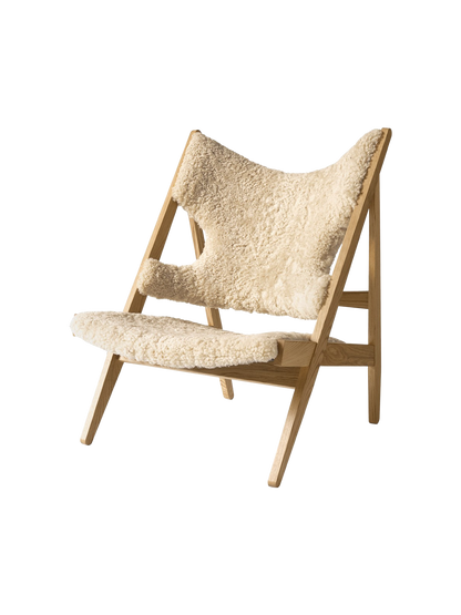 Knitting Lounge Chair, Sheepskin