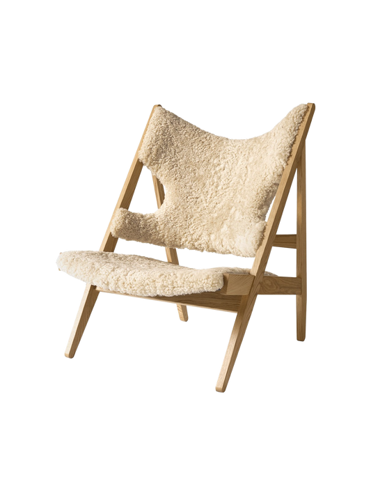 Knitting Lounge Chair, Sheepskin