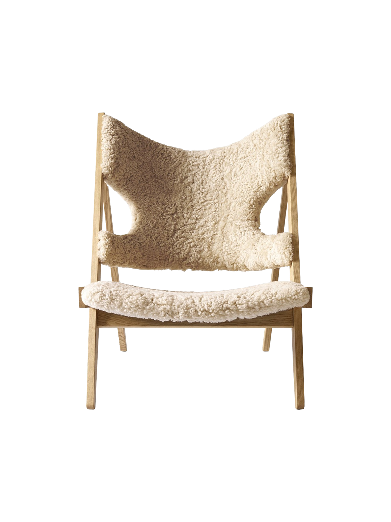 Knitting Lounge Chair, Sheepskin