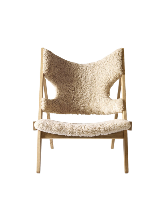 Knitting Lounge Chair, Sheepskin
