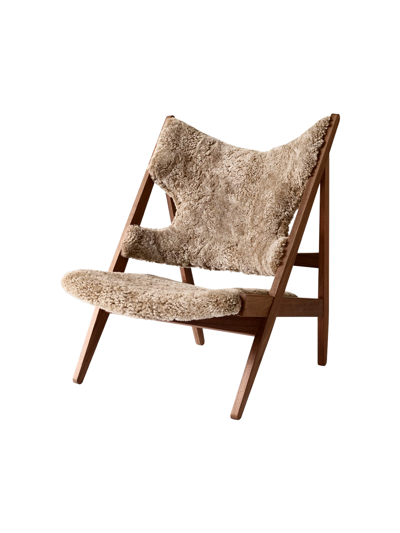 Knitting Lounge Chair, Sheepskin