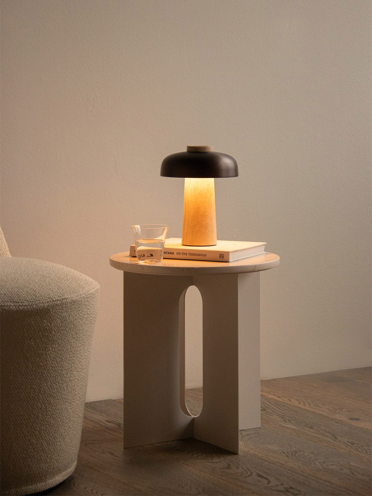 Reverse Table Lamp, Portable | Raw and elegant lamp by Audo