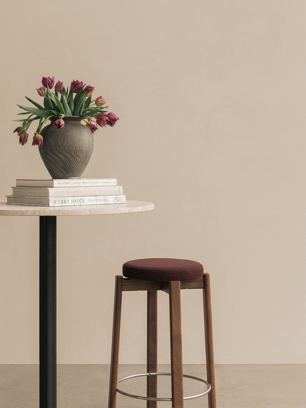 Passage Counter Stool, Upholstered Seat