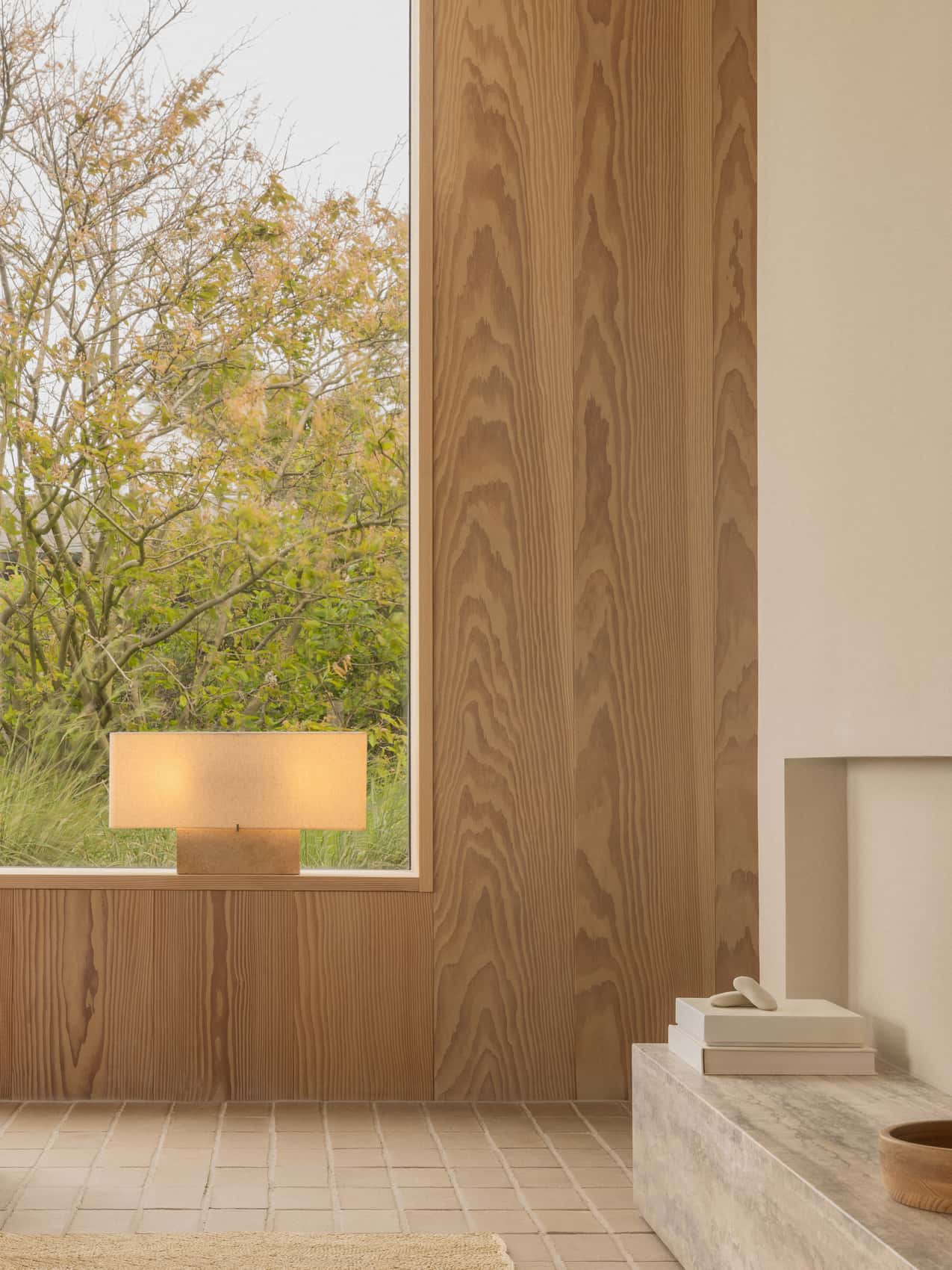 Nonna Table Lamp, Travertine