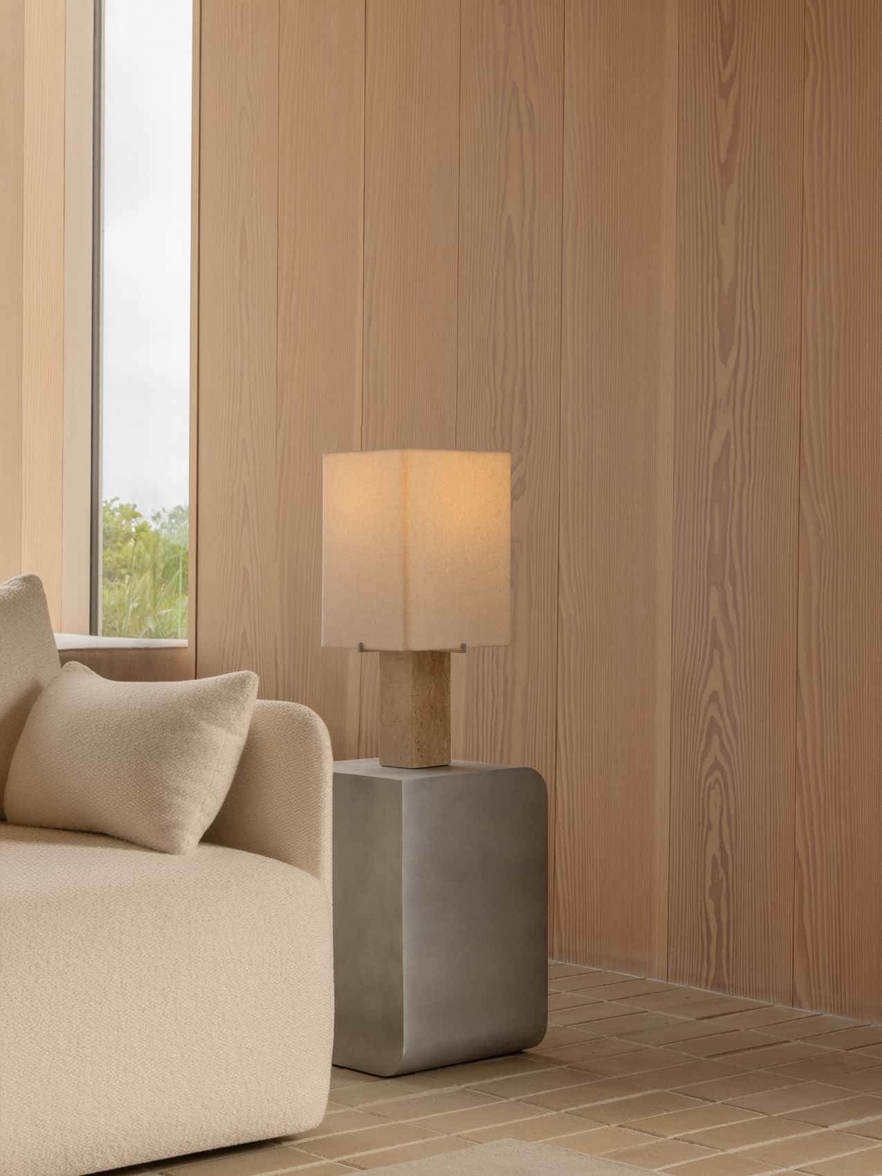 Nonna Table Lamp | Travertine Lamp by Krøyer-Sætter-Lassen - Audo
