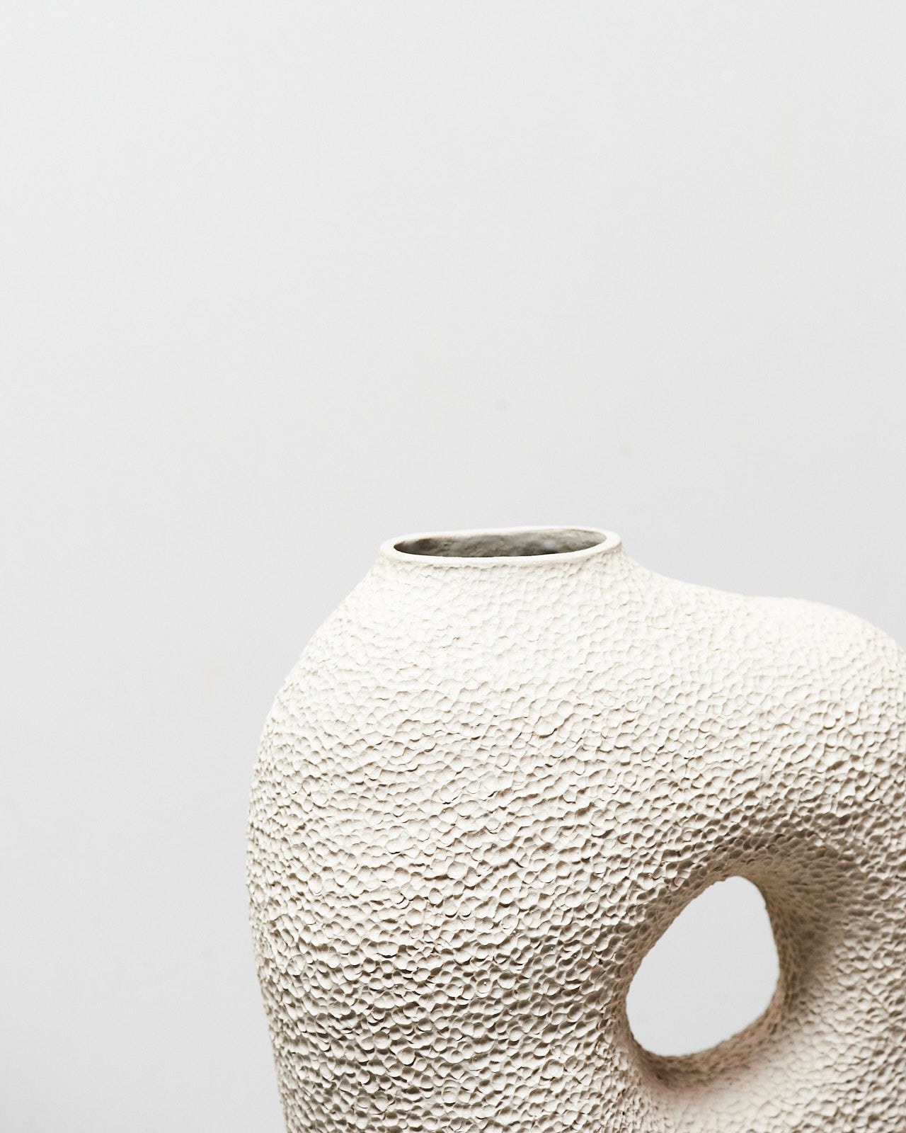 Curious Sculpted Vase - Extra Large with stippled texture