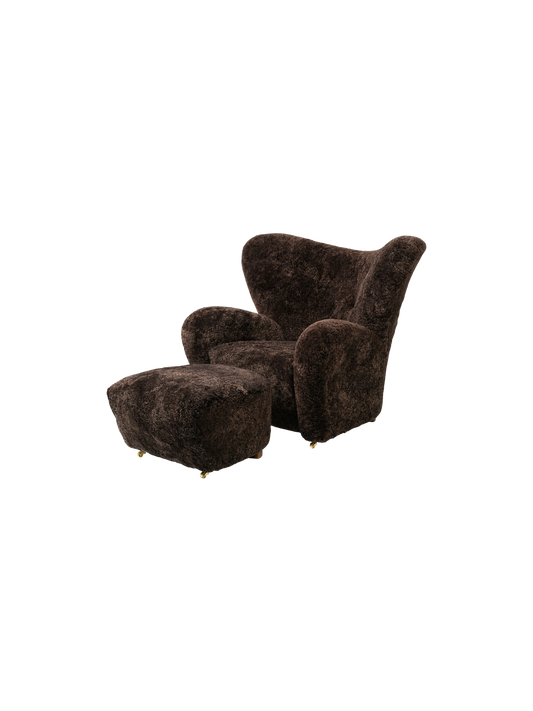 The Tired Man Lounge Chair, Sheepskin