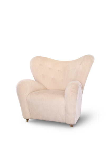 The Tired Man Lounge Chair, Sheepskin