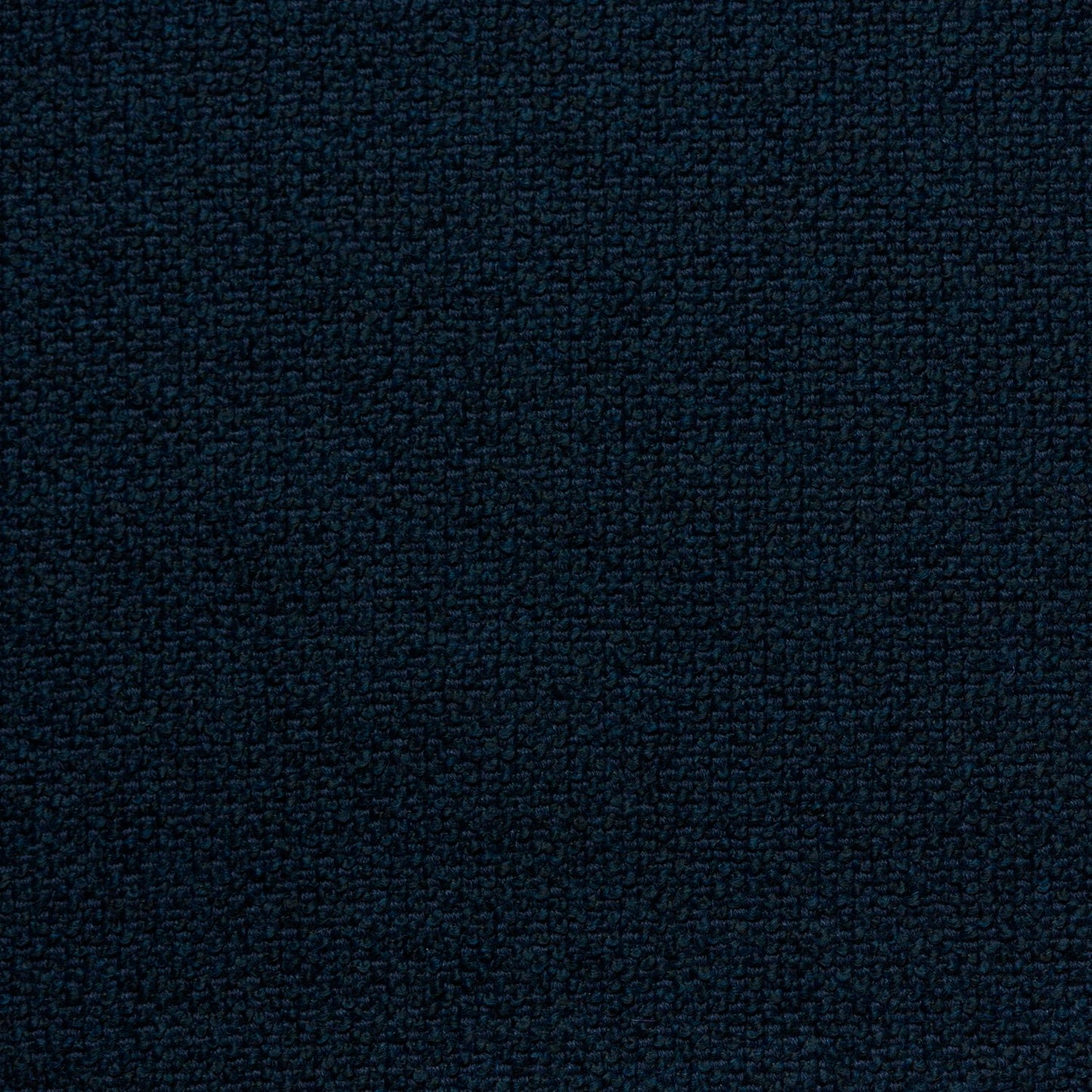 Logan, 07 One Minute Past Midnight fabric featuring a structured, dark navy cotton-wool bouclé texture.