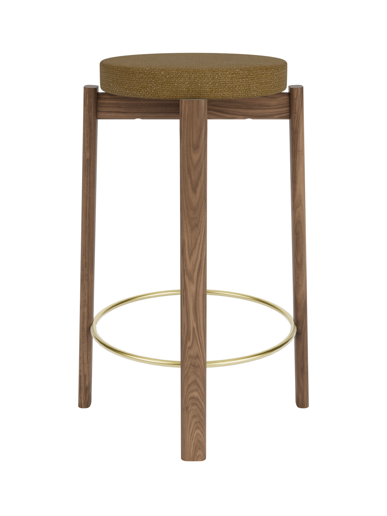 Passage Counter Stool, Upholstered Seat