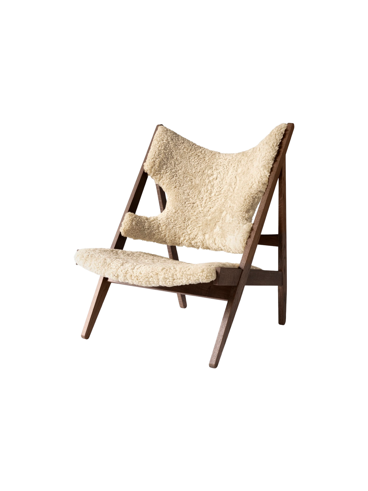 Knitting Lounge Chair, Sheepskin