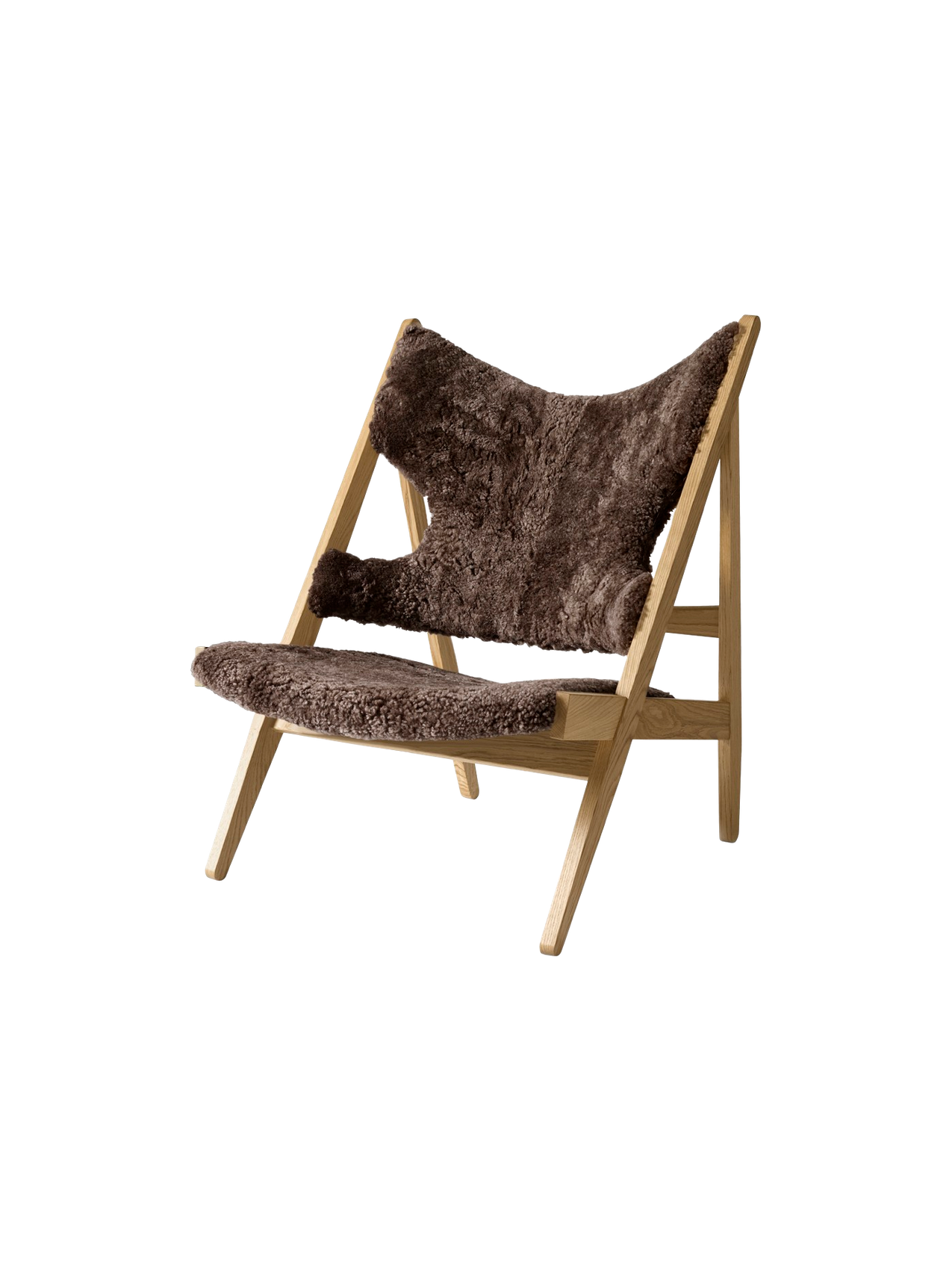 Knitting Lounge Chair, Sheepskin
