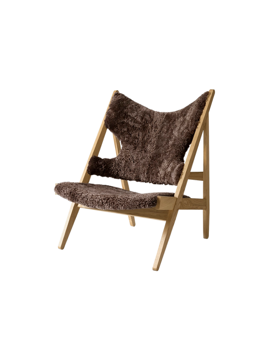 Knitting Lounge Chair, Sheepskin