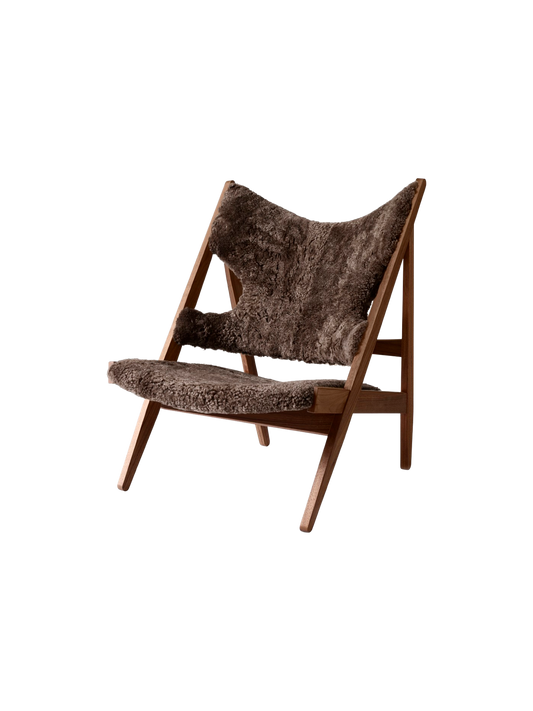 Knitting Lounge Chair, Sheepskin