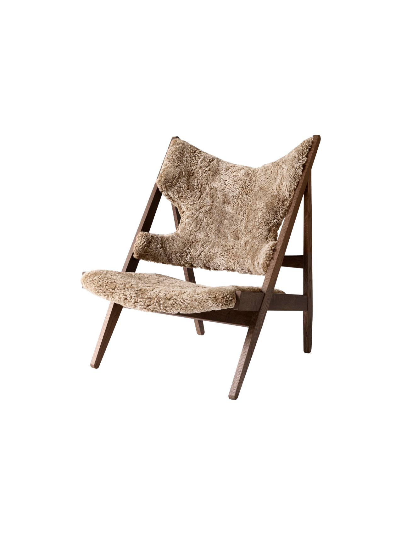Knitting Lounge Chair, Sheepskin