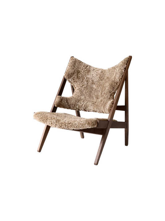 Knitting Lounge Chair, Sheepskin