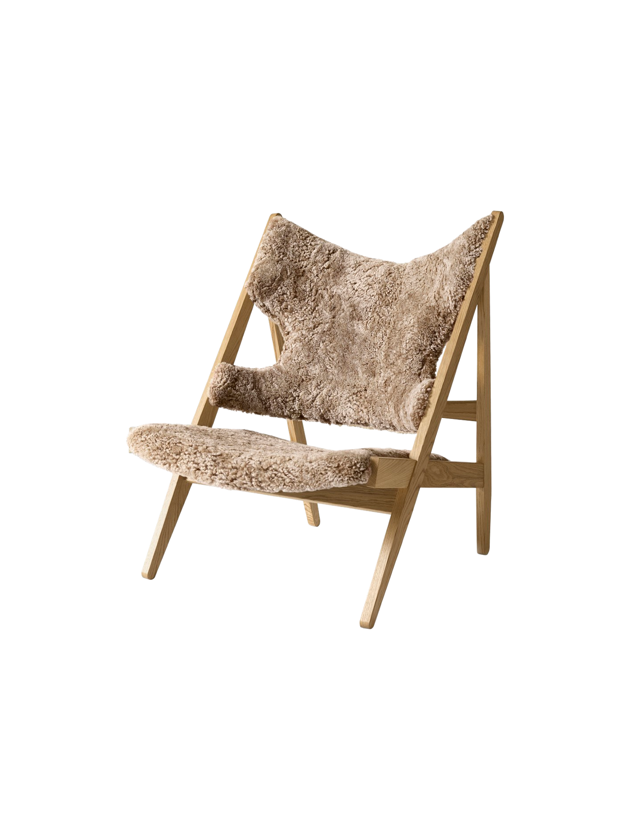 Knitting Lounge Chair, Sheepskin