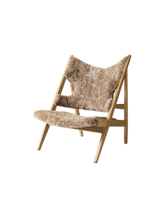 Knitting Lounge Chair, Sheepskin