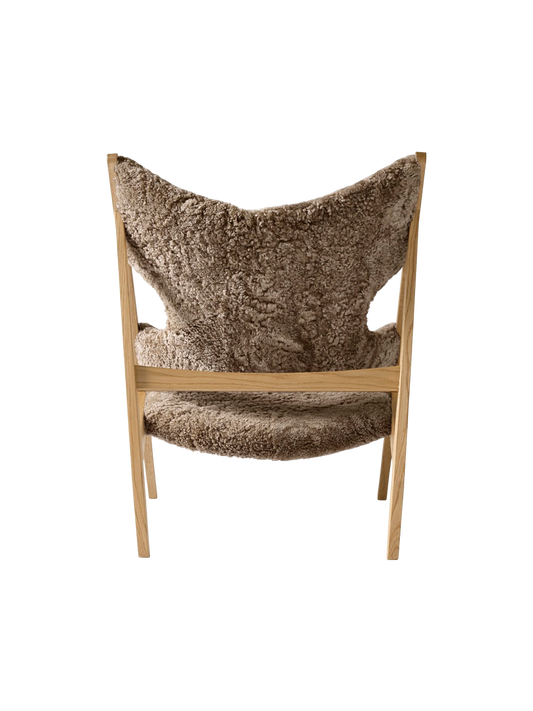 Knitting Lounge Chair, Sheepskin
