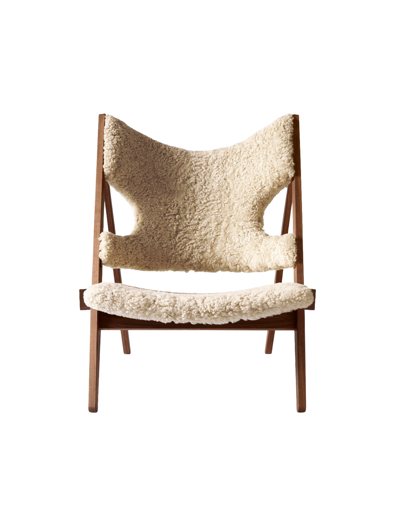 Knitting Lounge Chair, Sheepskin