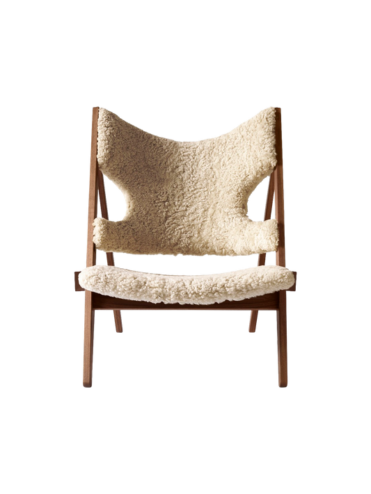 Knitting Lounge Chair, Sheepskin