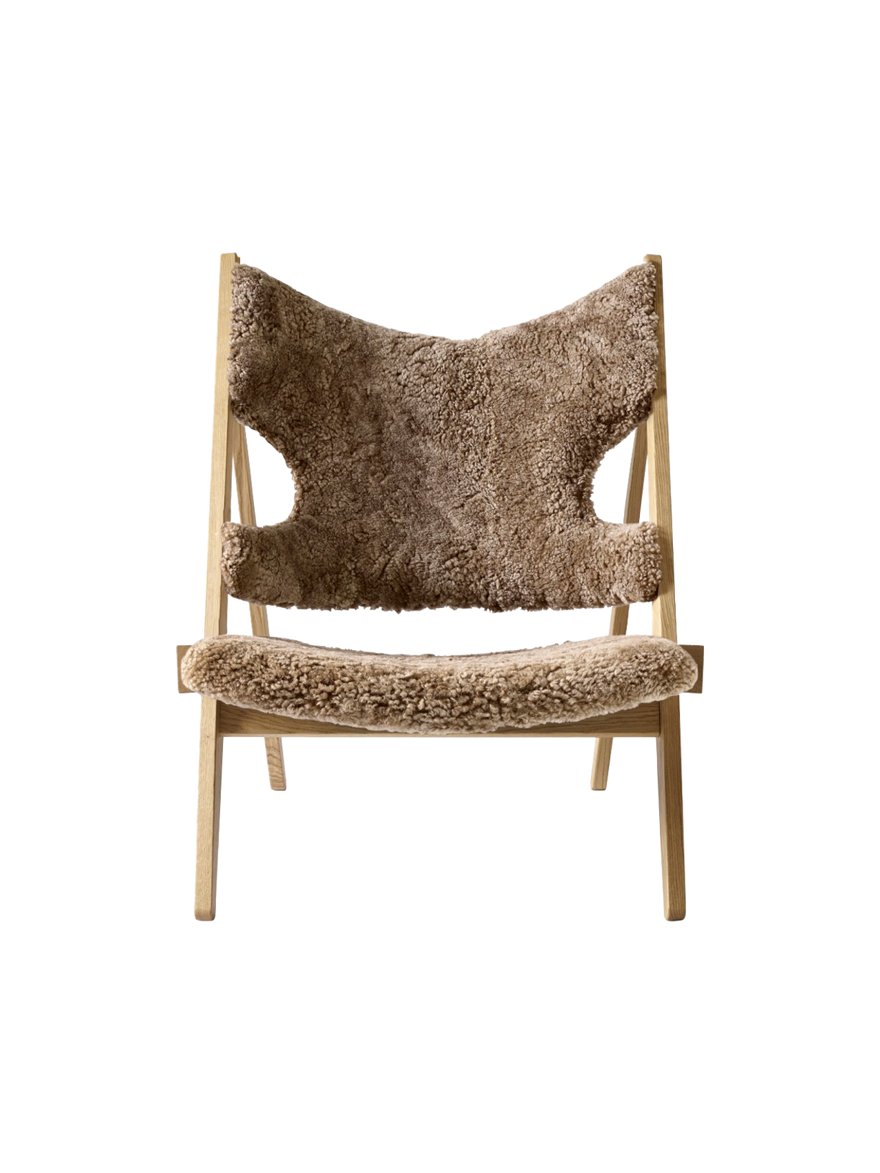Knitting Lounge Chair, Sheepskin