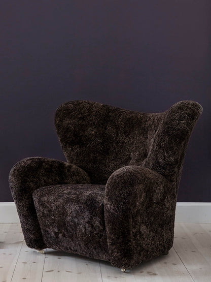 The Tired Man Lounge Chair, Sheepskin