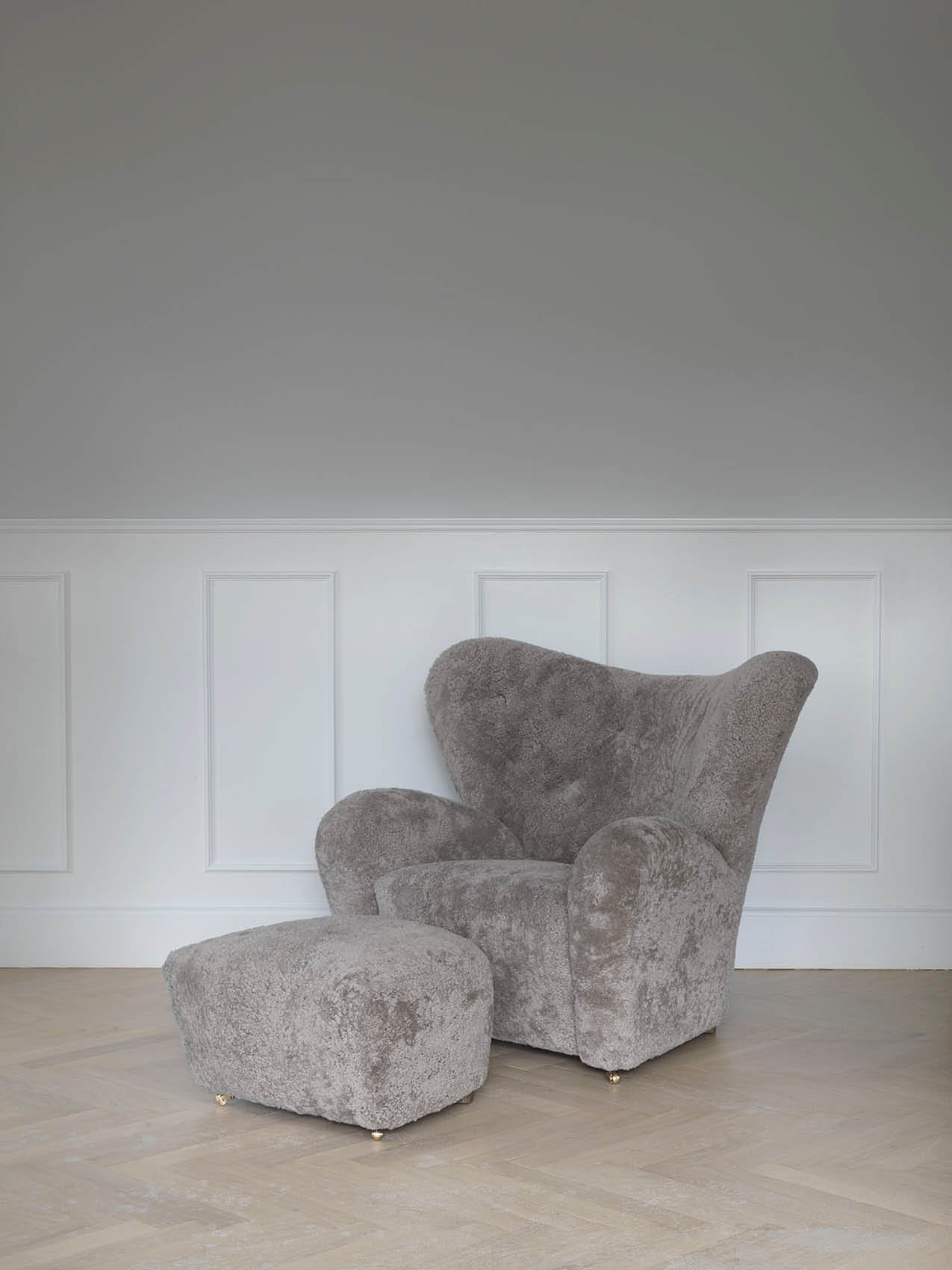 The Tired Man Lounge Chair, Sheepskin