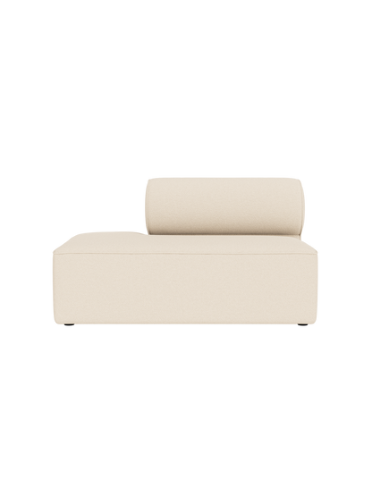 A front view of the Eave Modular Sofa, 86, Open End, upholstered in a cream-coloured, textured Logan Jasmine fabric.