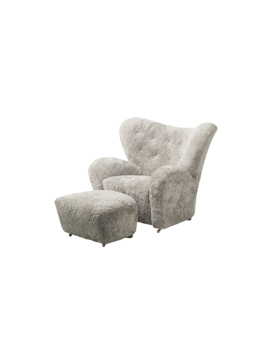 The Tired Man Ottoman, Sheepskin