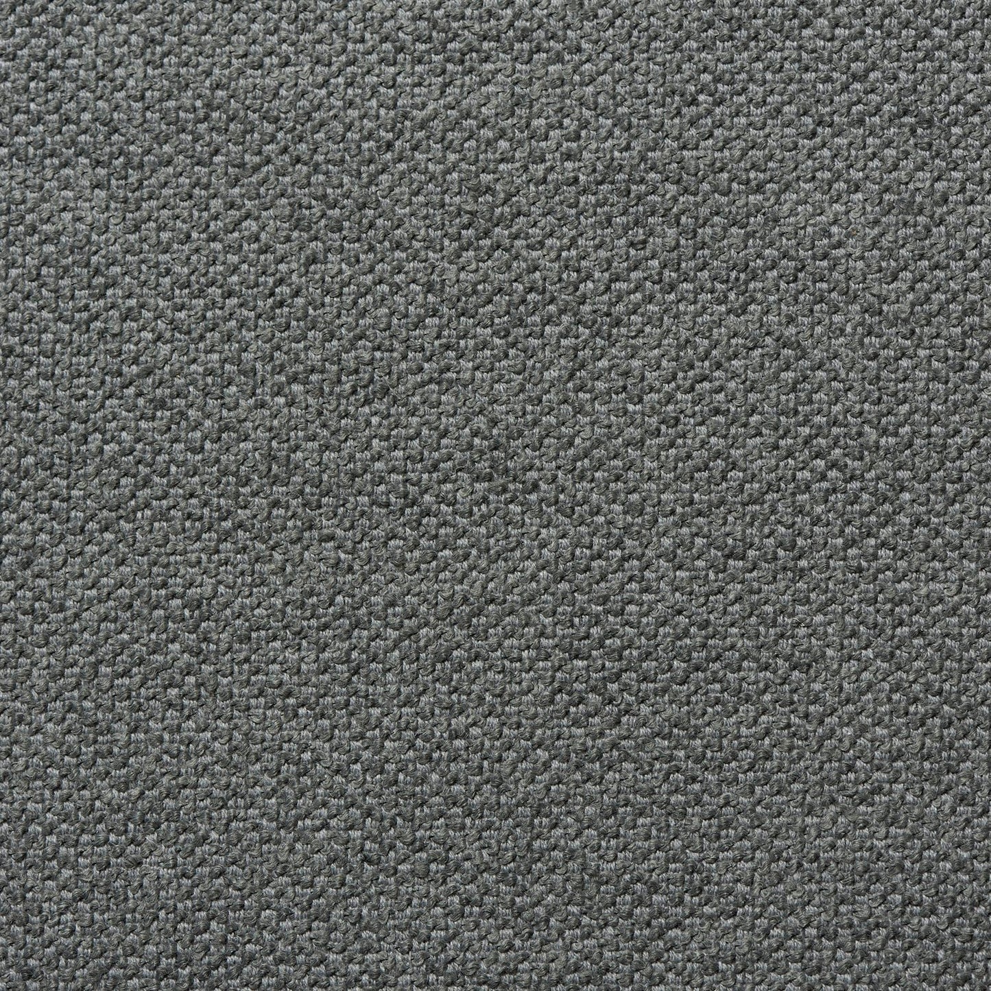Textured grey Logan 04 Slate wool bouclé upholstery fabric with a structured cotton-wool blend weave.