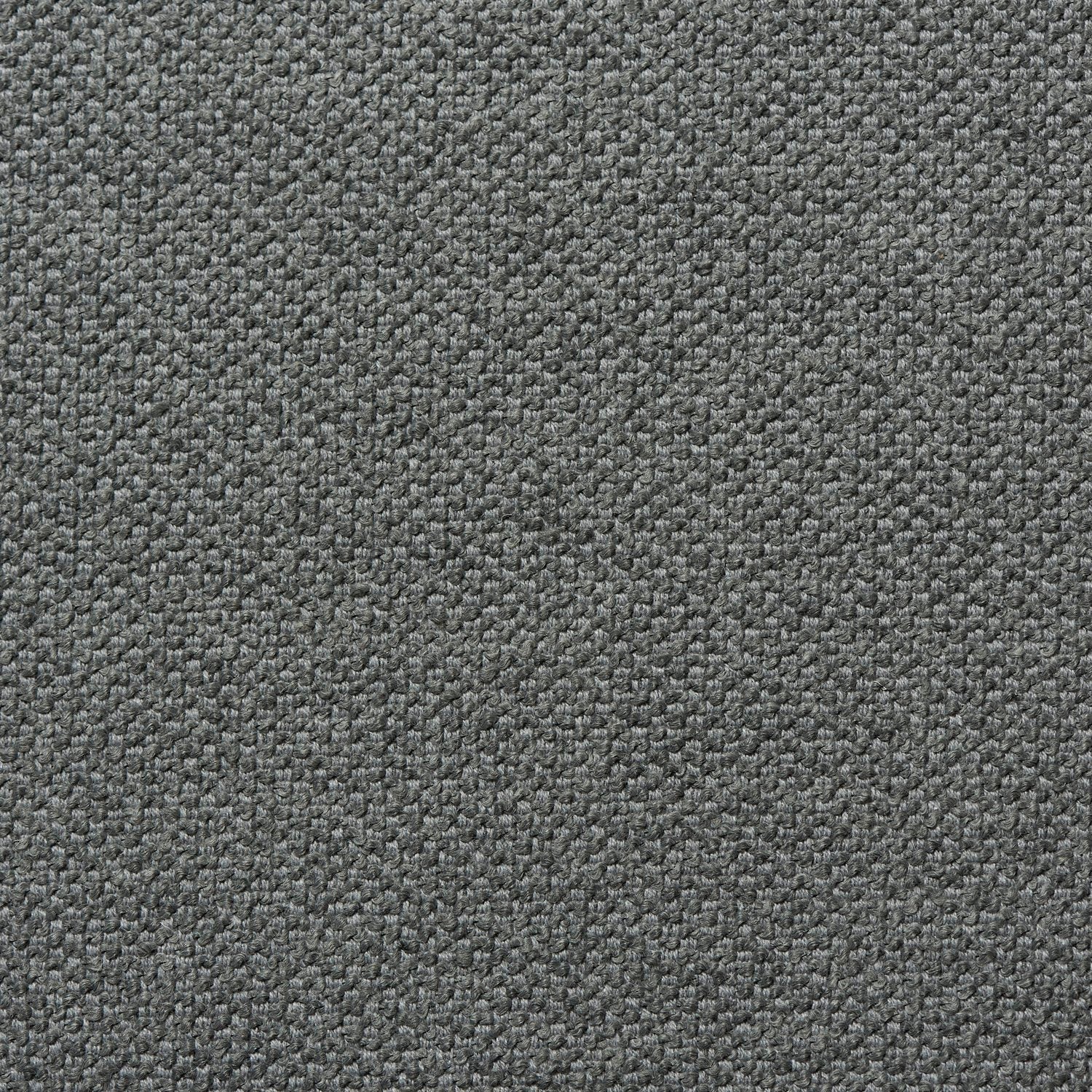 Textured grey Logan 04 Slate wool bouclé upholstery fabric with a structured cotton-wool blend weave.
