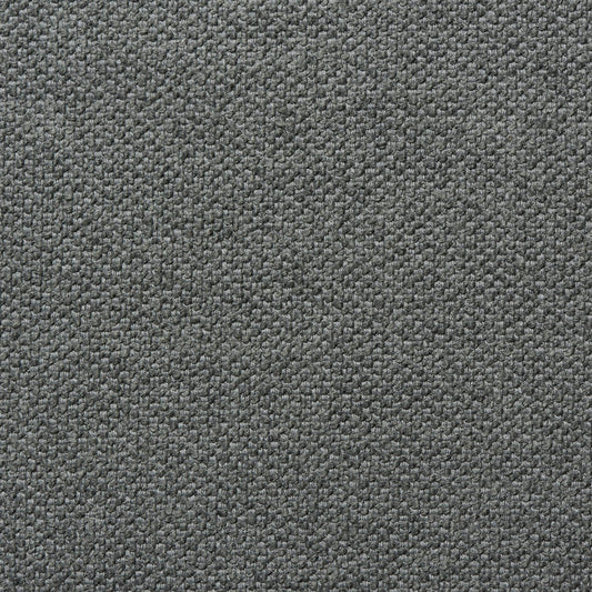 Textured grey Logan 04 Slate wool bouclé upholstery fabric with a structured cotton-wool blend weave.