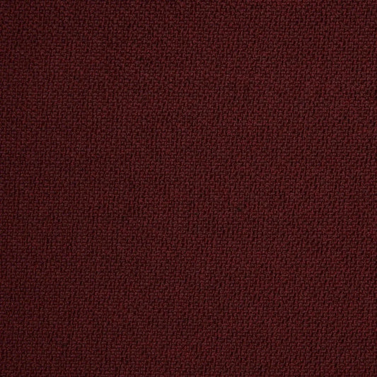 Logan, 10 Sumac upholstery fabric in deep red wool bouclé, featuring a soft and structured cotton-wool texture.