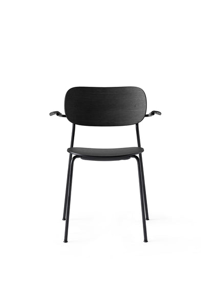 Co Dining Chair, with armrest, Black, Veneer